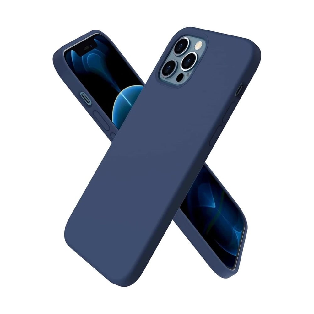 Mey İthalat®  iPhone 12 Pro Max Kılıf First Silikon - Lacivert