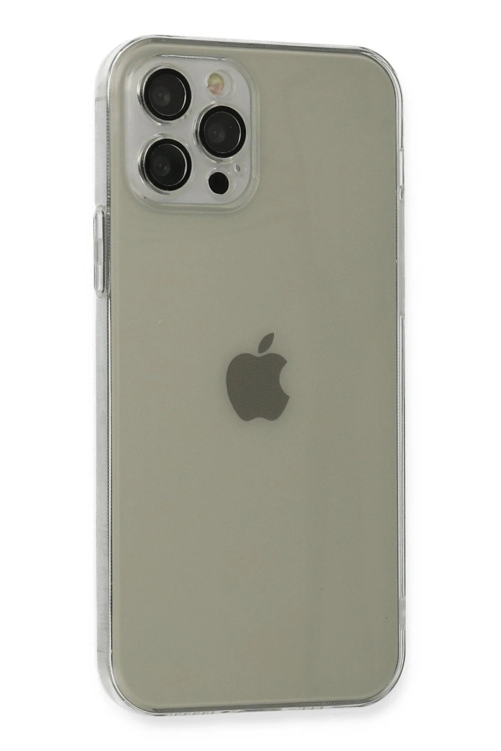 Mey İthalat®  iPhone 12 Pro Max Kılıf Fly Lens Silikon - Şeffaf