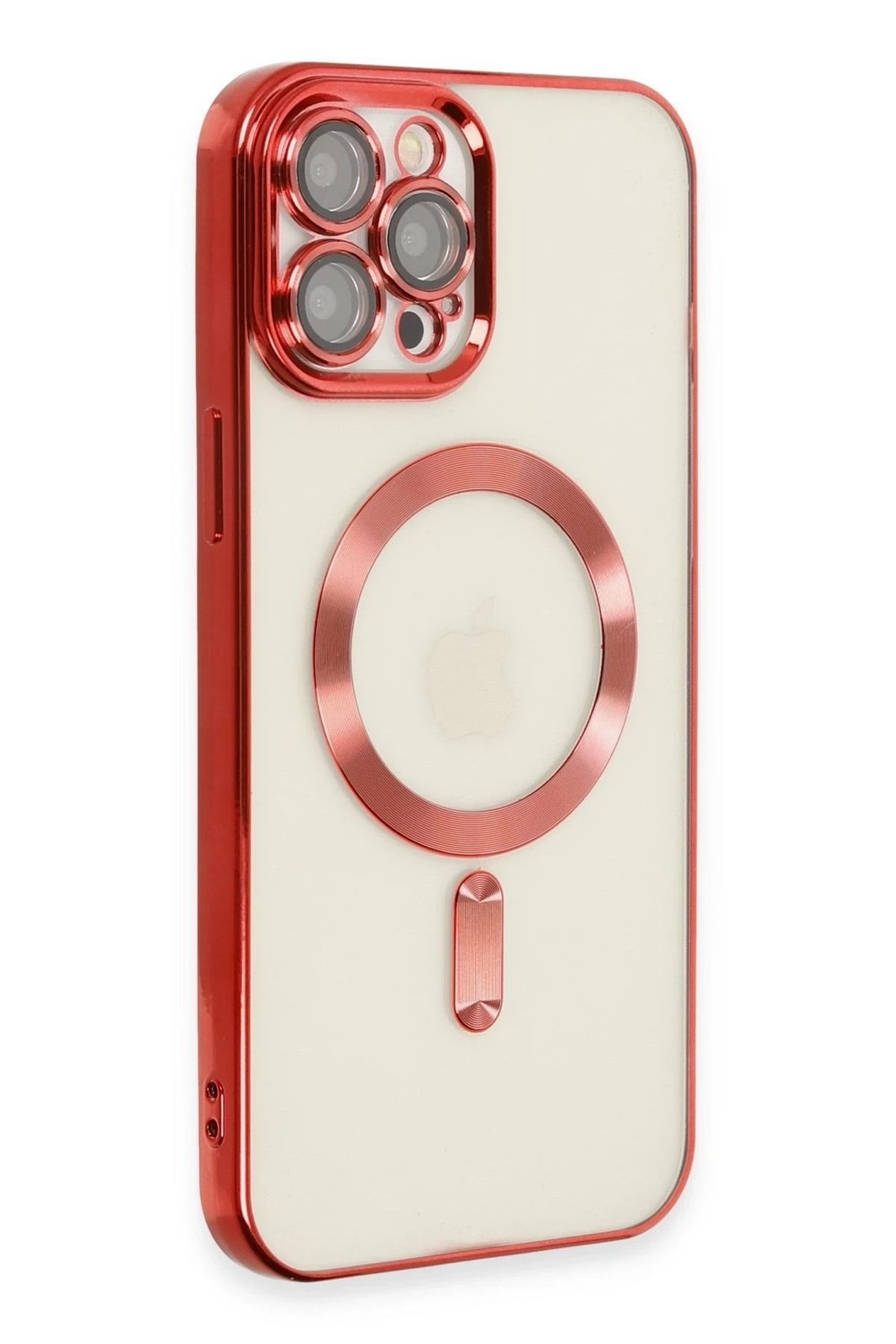 Mey İthalat®  iPhone 12 Pro Max Kılıf Kross Magneticsafe Kapak - Kırmızı