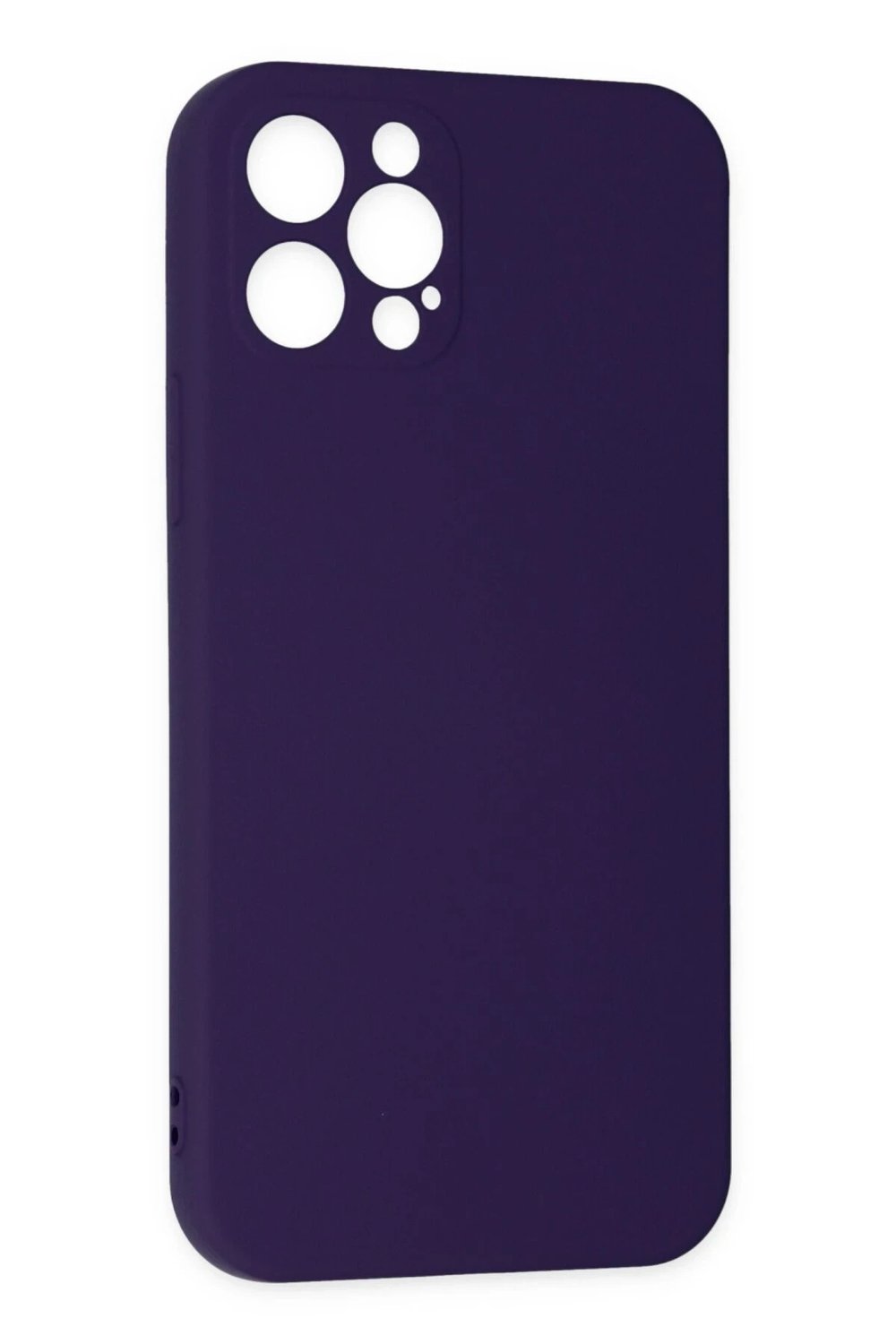 Mey İthalat®  iPhone 12 Pro Max Kılıf Nano içi Kadife Silikon - Mor