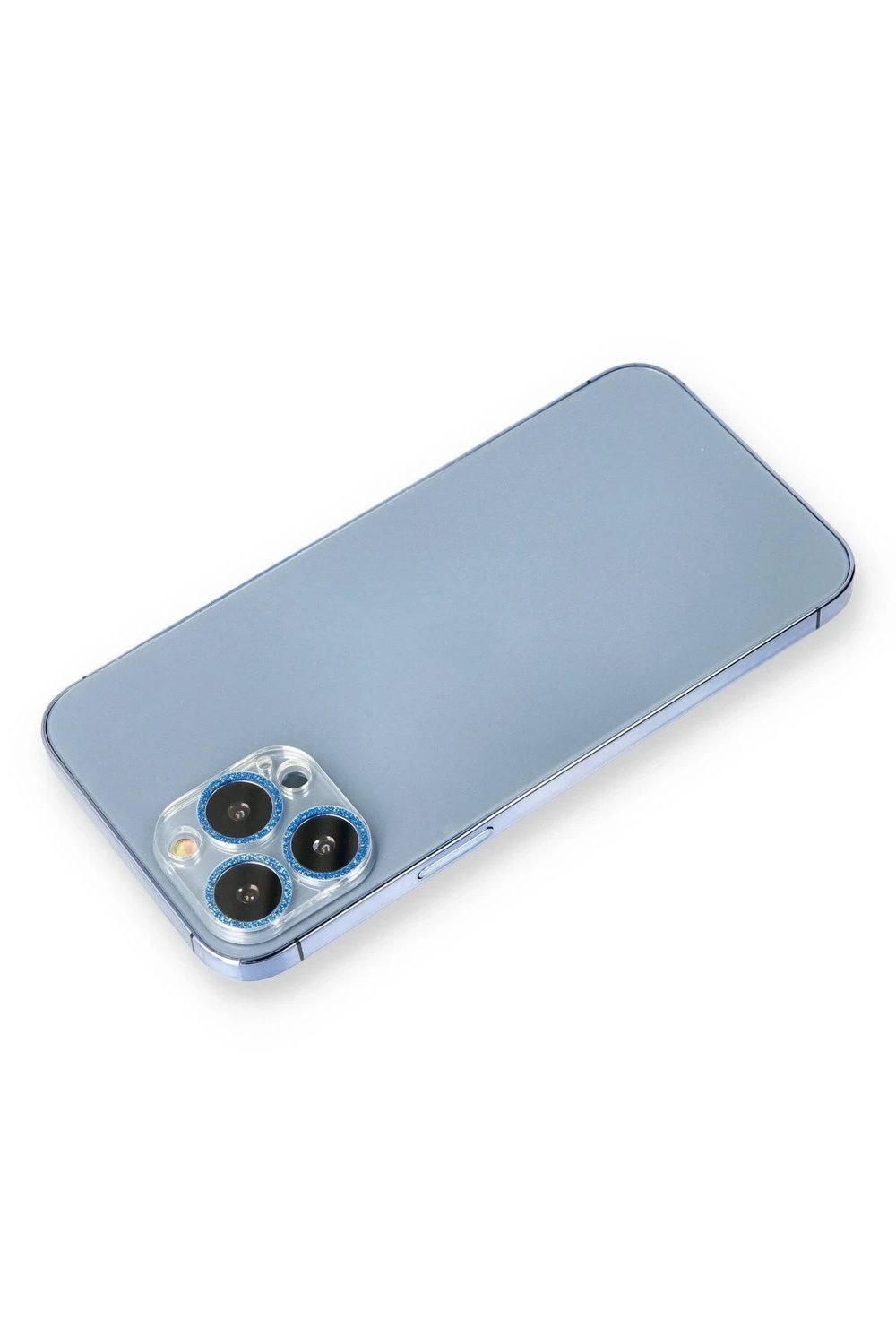 Mey İthalat®  iPhone 12 Pro Max Shine Kamera Lens Koruma Cam - Mavi