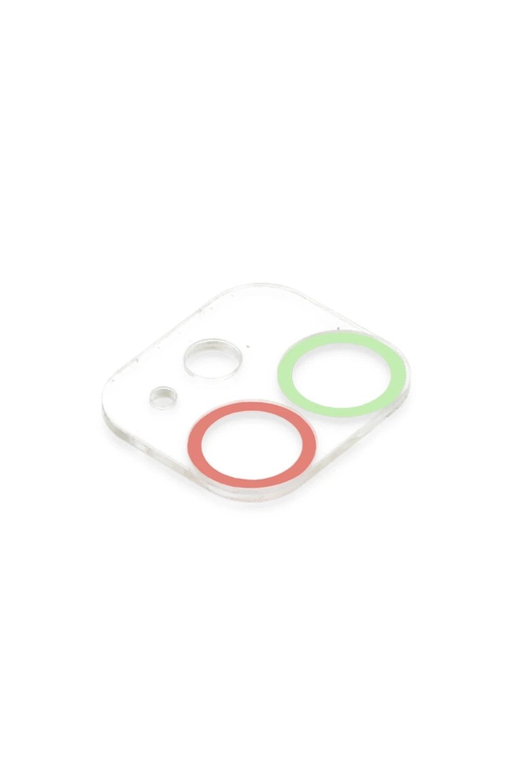 Mey İthalat®  iPhone 12 Renkli Kamera Lens Koruma Cam - Yeşil-Pembe