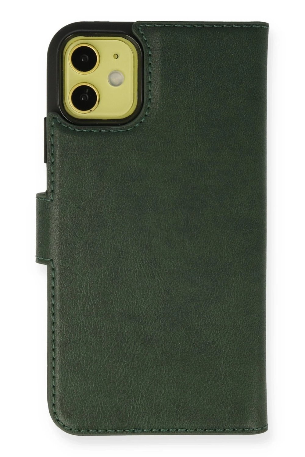 Mey İthalat®  iPhone 13 Mini Kılıf Trend S Plus Kapaklı Kılıf - Yeşil