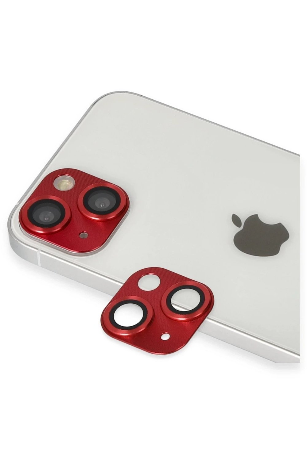 Mey İthalat®  iPhone 13 Pers Alüminyum Kamera Lens - Kırmızı