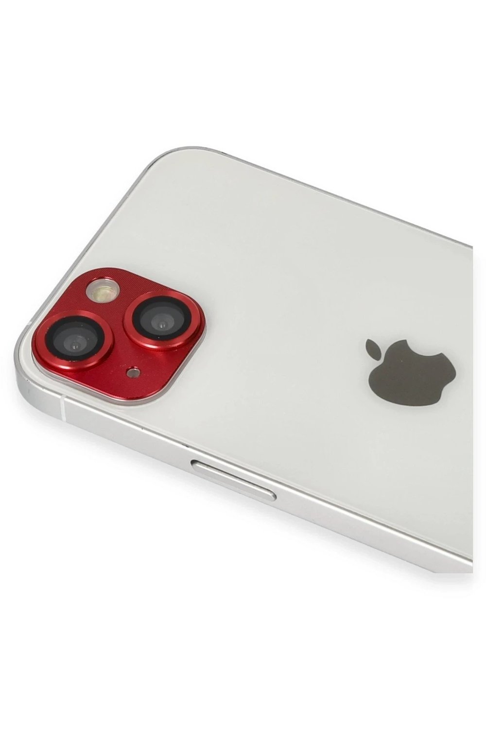 Mey İthalat®  iPhone 13 Pers Alüminyum Kamera Lens - Kırmızı