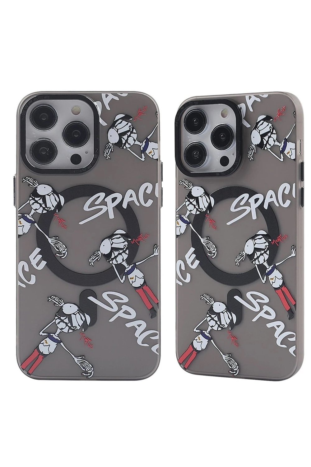 Mey İthalat®  iPhone 13 Pro Kılıf Apollo Magneticsafe Desenli Kapak - Apollo Siyah - 3