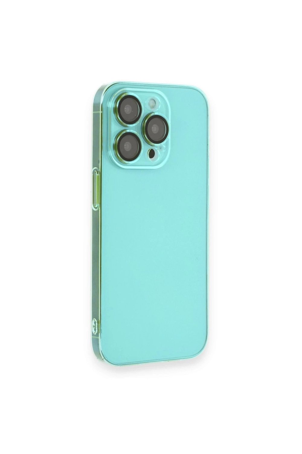 Mey İthalat®  iPhone 13 Pro Kılıf Armada Lensli Kapak - Yeşil