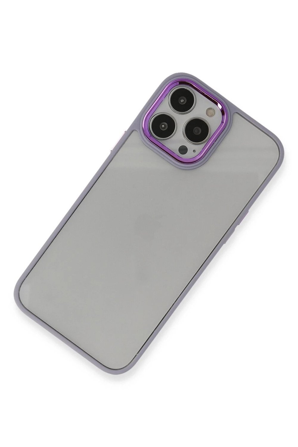 Mey İthalat®  iPhone 13 Pro Kılıf Dora Kapak - Lila