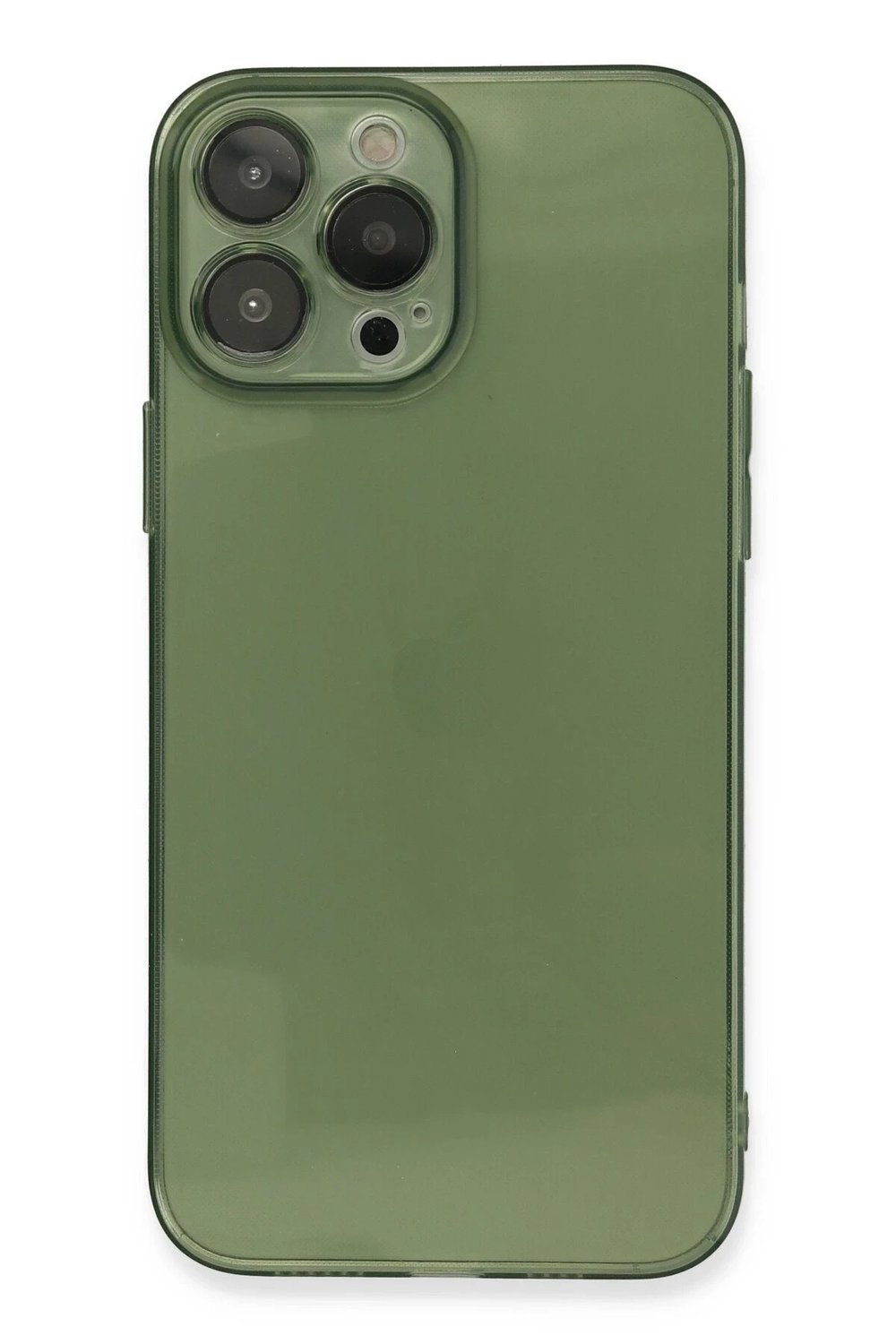 Mey İthalat®  iPhone 13 Pro Kılıf Fly Lens Silikon - Yeşil