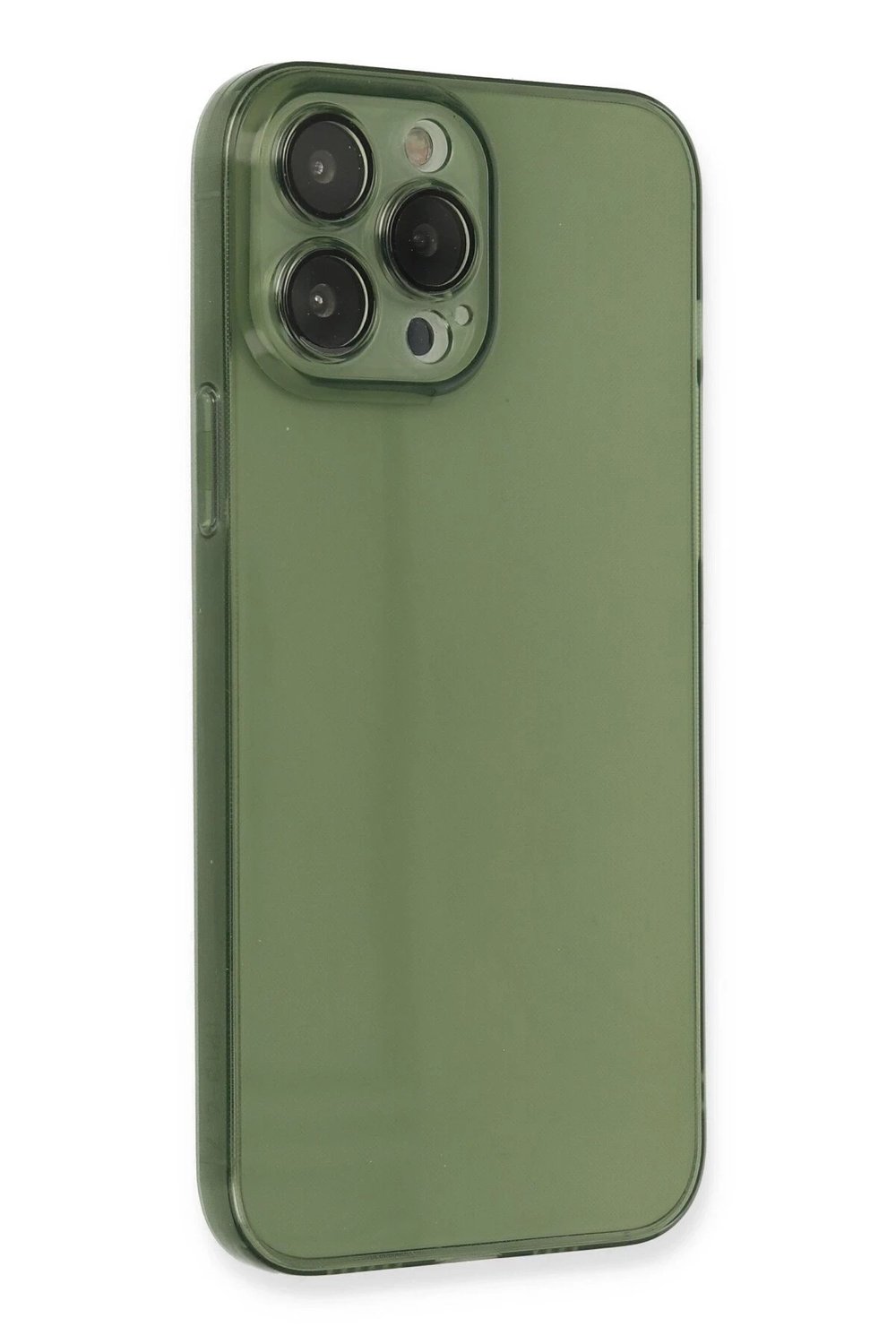 Mey İthalat®  iPhone 13 Pro Kılıf Fly Lens Silikon - Yeşil