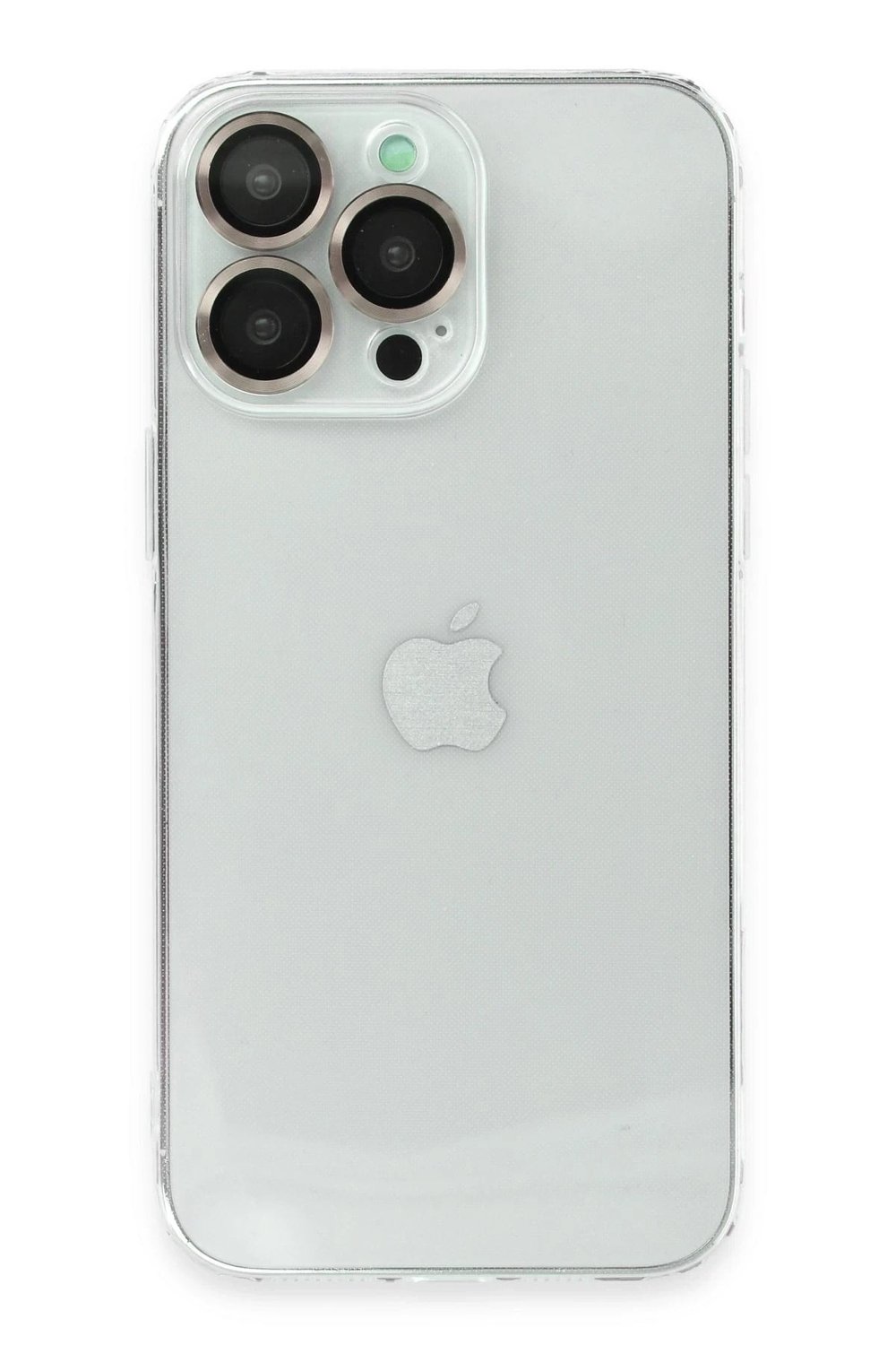 Mey İthalat®  iPhone 13 Pro Kılıf Luko Lens Silikon -Yeşil