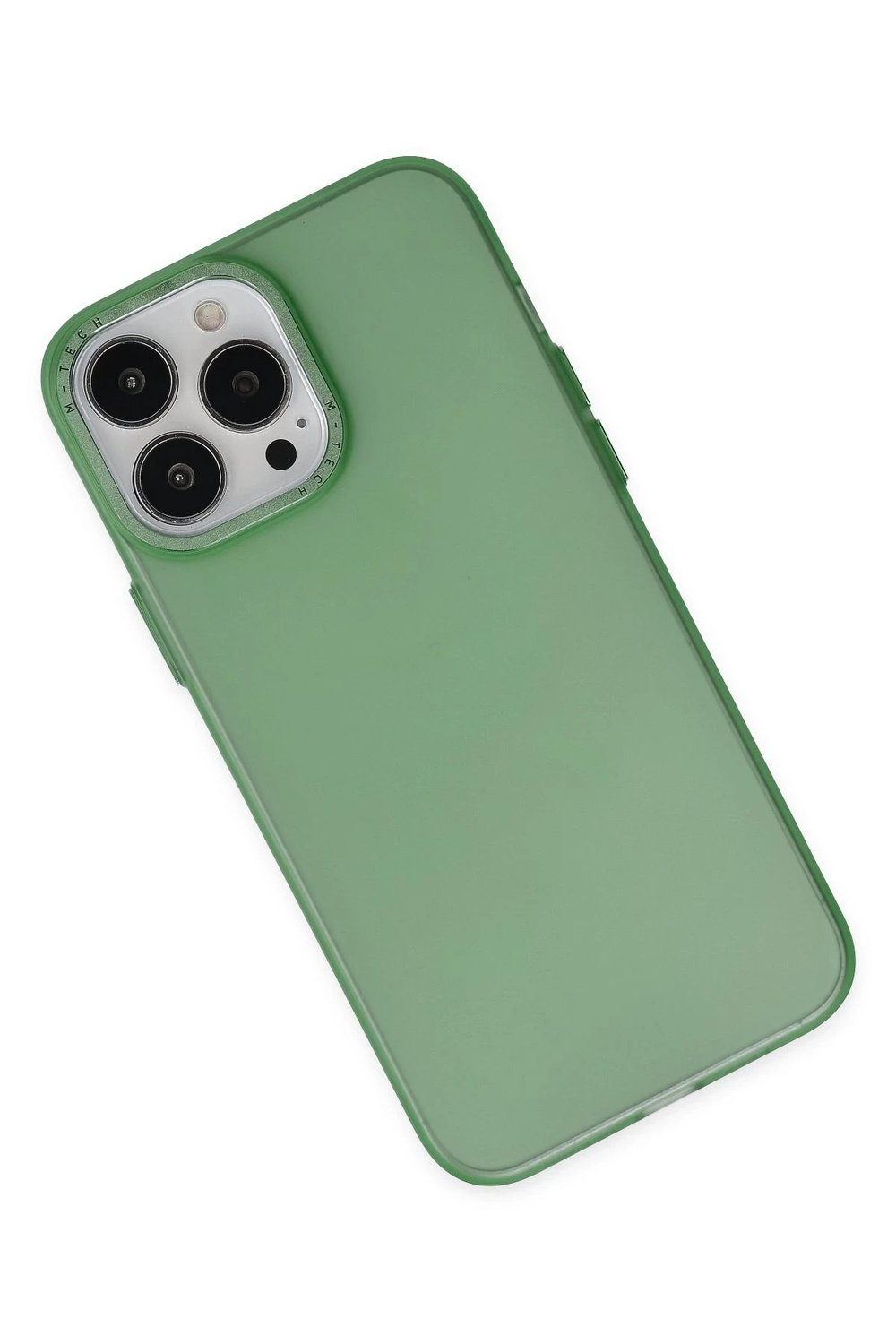 Mey İthalat®  iPhone 13 Pro Kılıf Modos Metal Kapak - Koyu Yeşil
