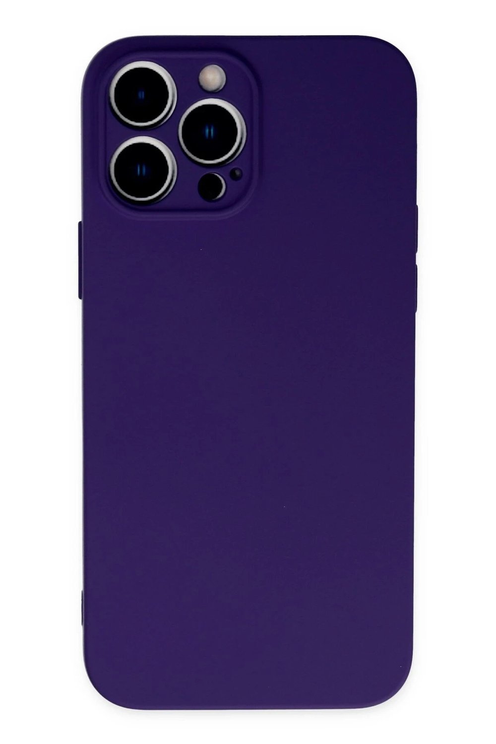 Mey İthalat®  iPhone 13 Pro Kılıf Nano içi Kadife Silikon - Mor