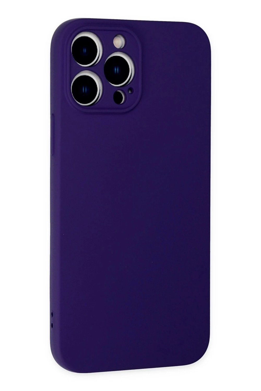Mey İthalat®  iPhone 13 Pro Kılıf Nano içi Kadife Silikon - Mor