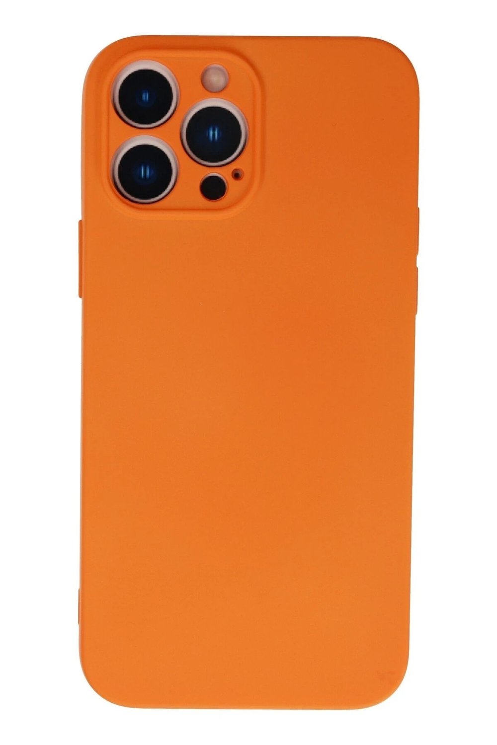 Mey İthalat®  iPhone 13 Pro Kılıf Nano içi Kadife Silikon - Turuncu