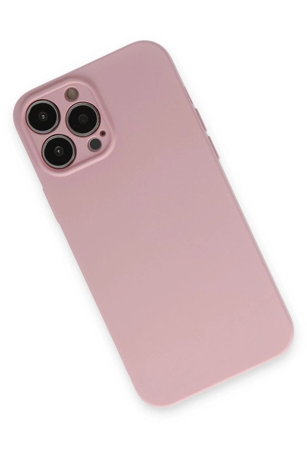 Mey İthalat®  iPhone 13 Pro Kılıf Nano içi Kadife Silikon - Pembe