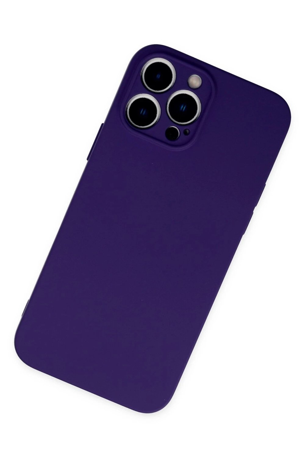 Mey İthalat®  iPhone 13 Pro Kılıf Nano içi Kadife Silikon - Mor