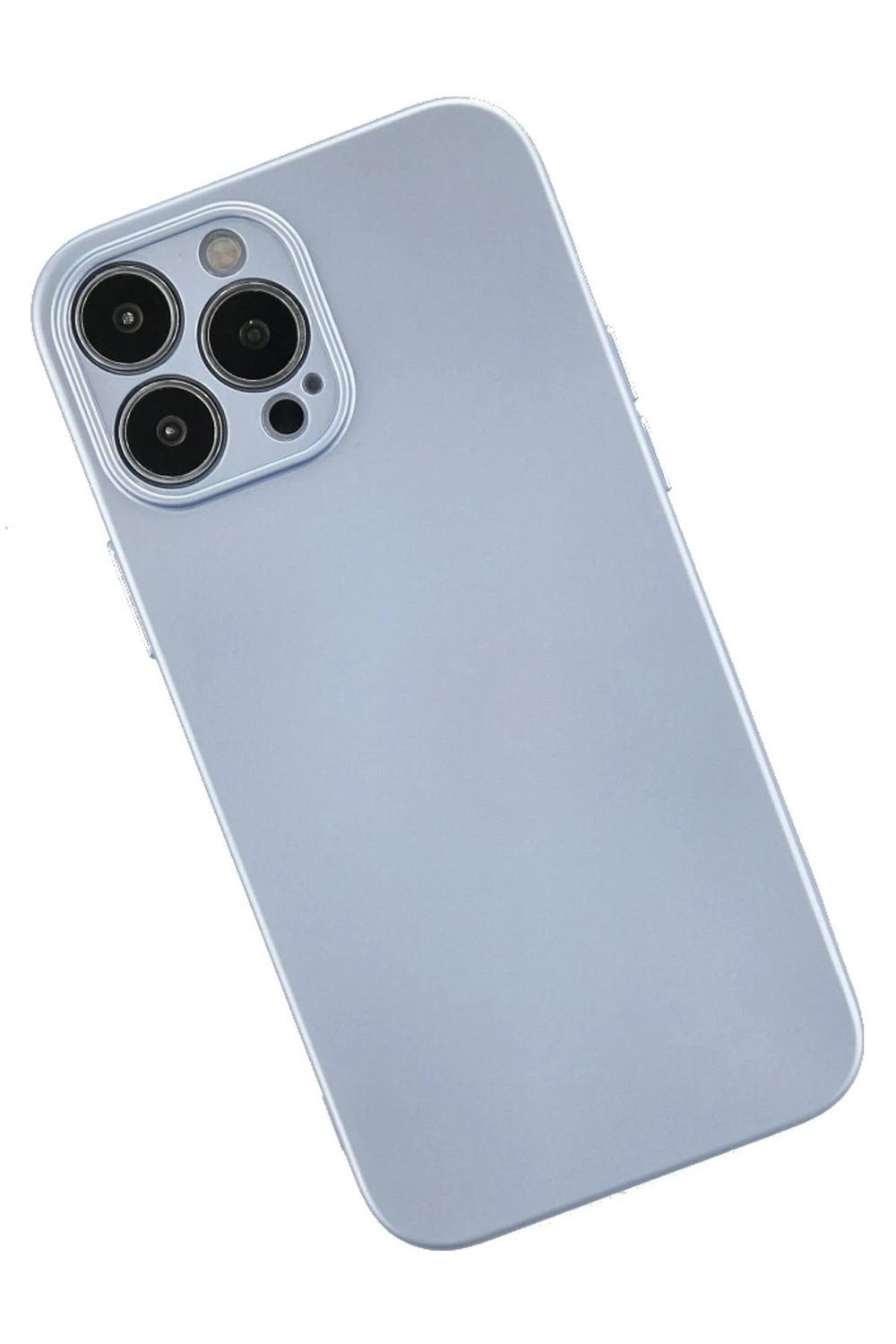 Mey İthalat®  iPhone 13 Pro Kılıf Nano içi Kadife Silikon - Sky Blue