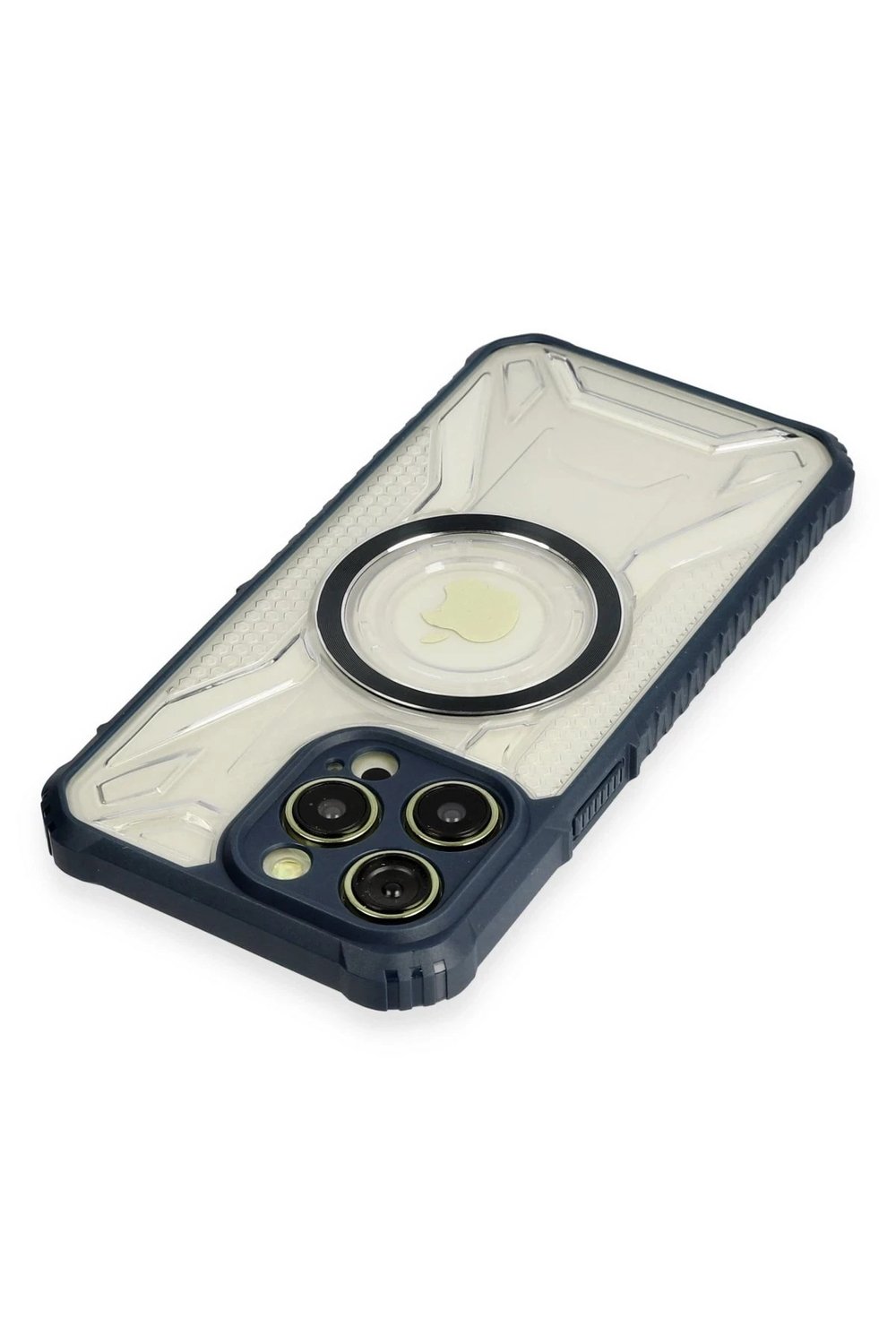 Mey İthalat®  iPhone 13 Pro Kılıf Prag Magneticsafe Kapak - Lacivert