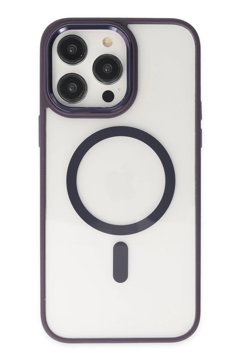 Mey İthalat®  iPhone 13 Pro Kılıf Room Magneticsafe Silikon - Derin Mor