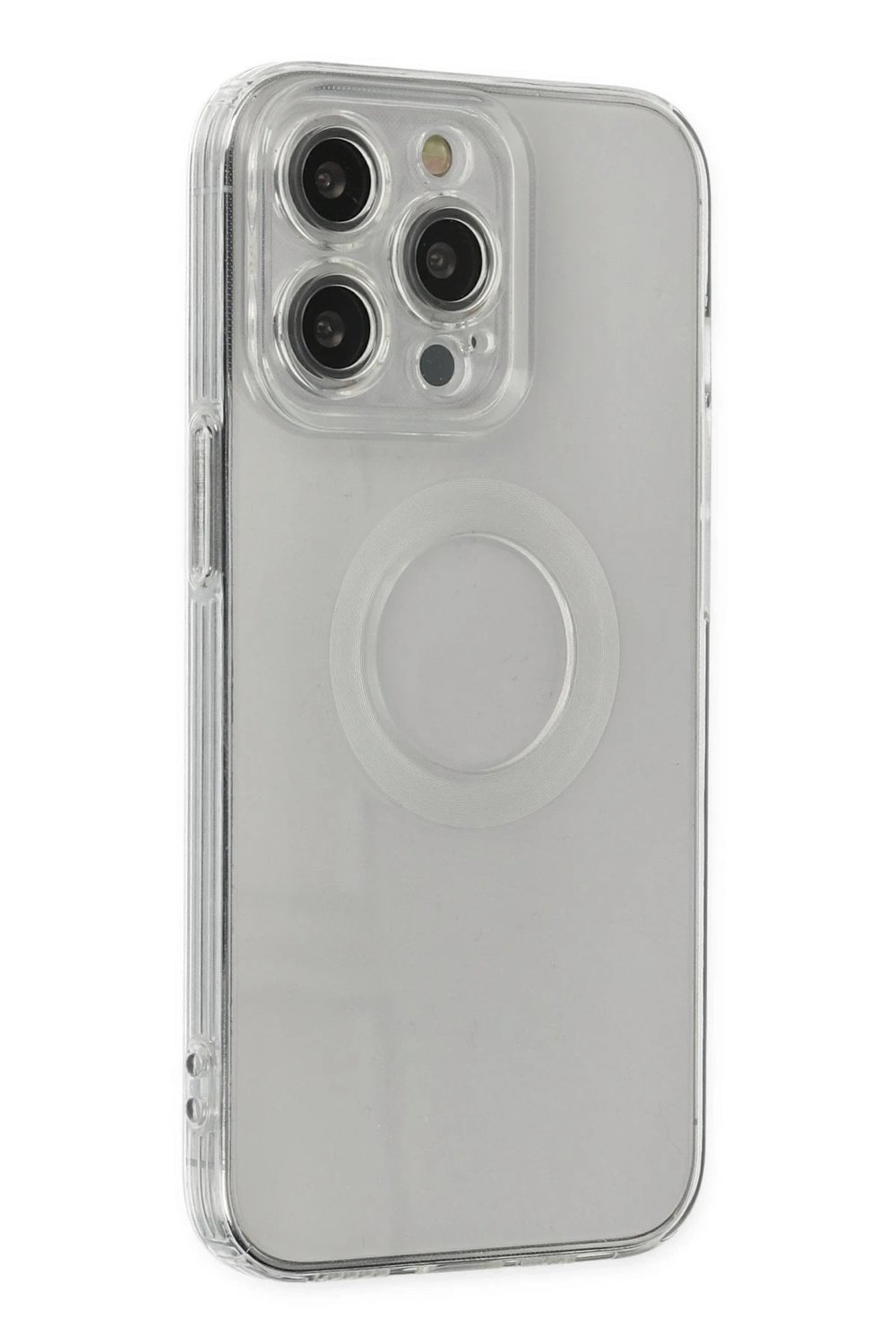 Mey İthalat®  iPhone 13 Pro Kılıf Santa Lens Silikon - Şeffaf