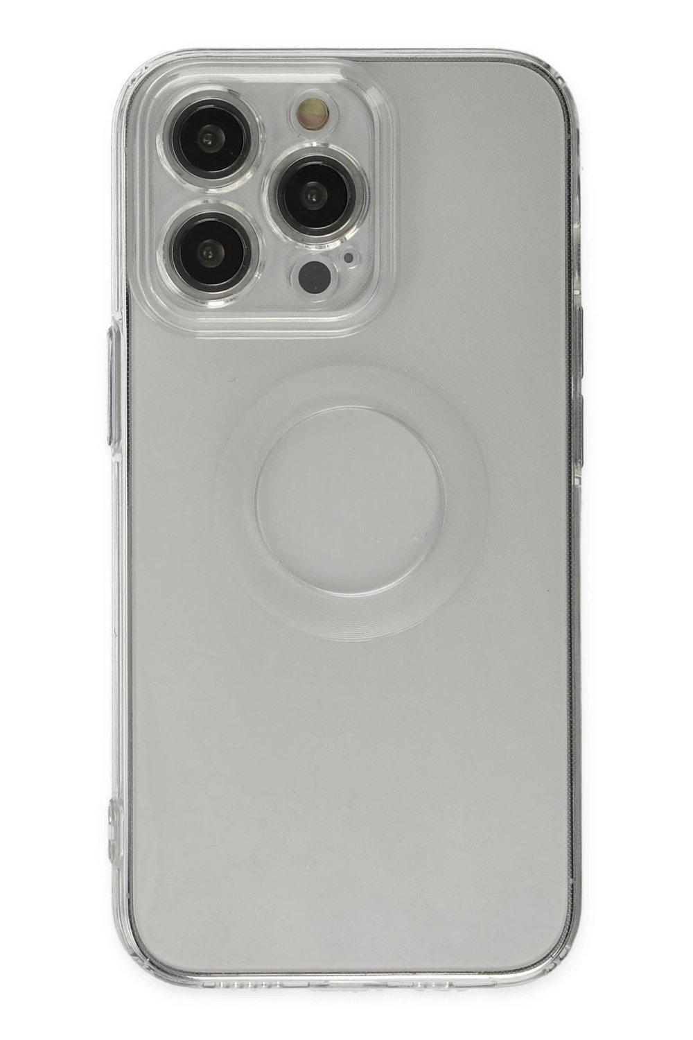 Mey İthalat®  iPhone 13 Pro Kılıf Santa Lens Silikon - Şeffaf