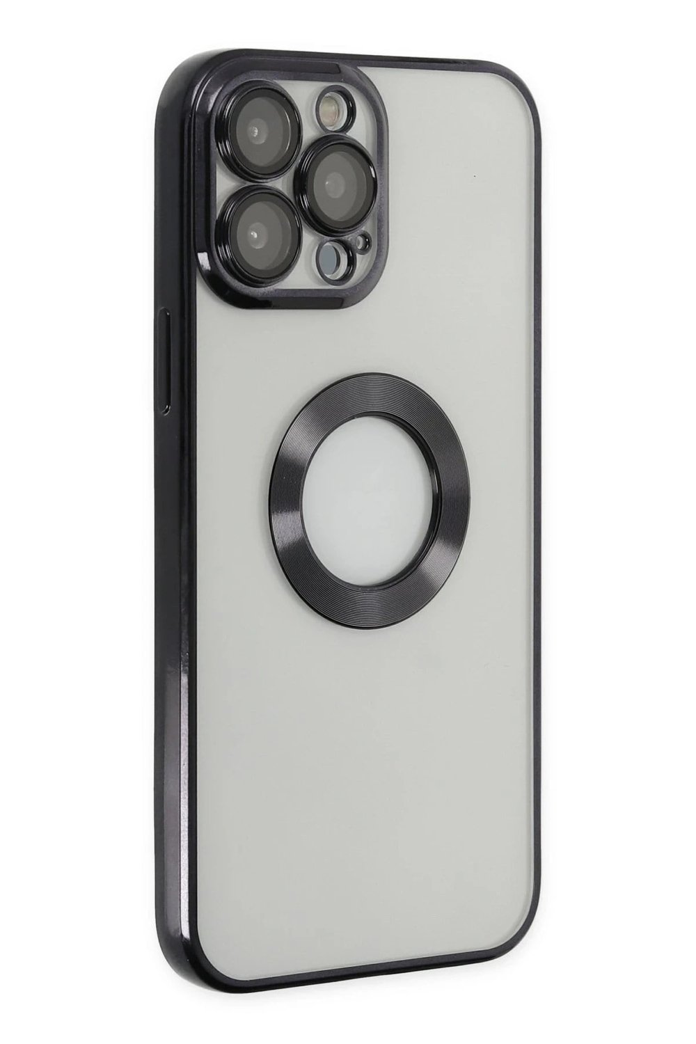 Mey İthalat®  iPhone 13 Pro Kılıf Slot Silikon - Siyah