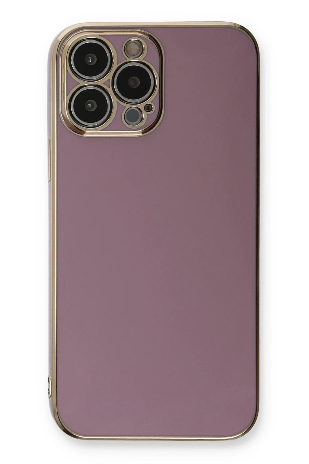 Mey İthalat®  iPhone 13 Pro Kılıf Volet Silikon - Mor