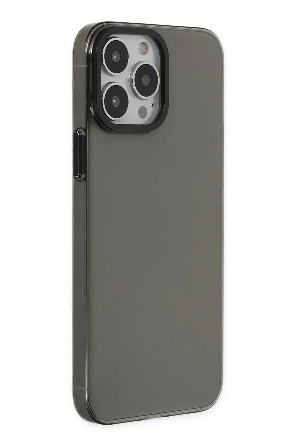 Mey İthalat®  iPhone 13 Pro Max Kılıf Anka PC Sert Metal Kapak - Siyah