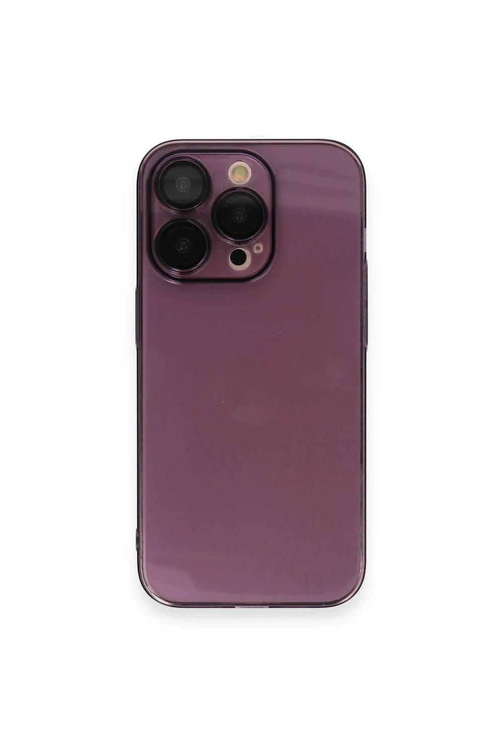Mey İthalat®  iPhone 13 Pro Max Kılıf Armada Lensli Kapak - Derin Mor