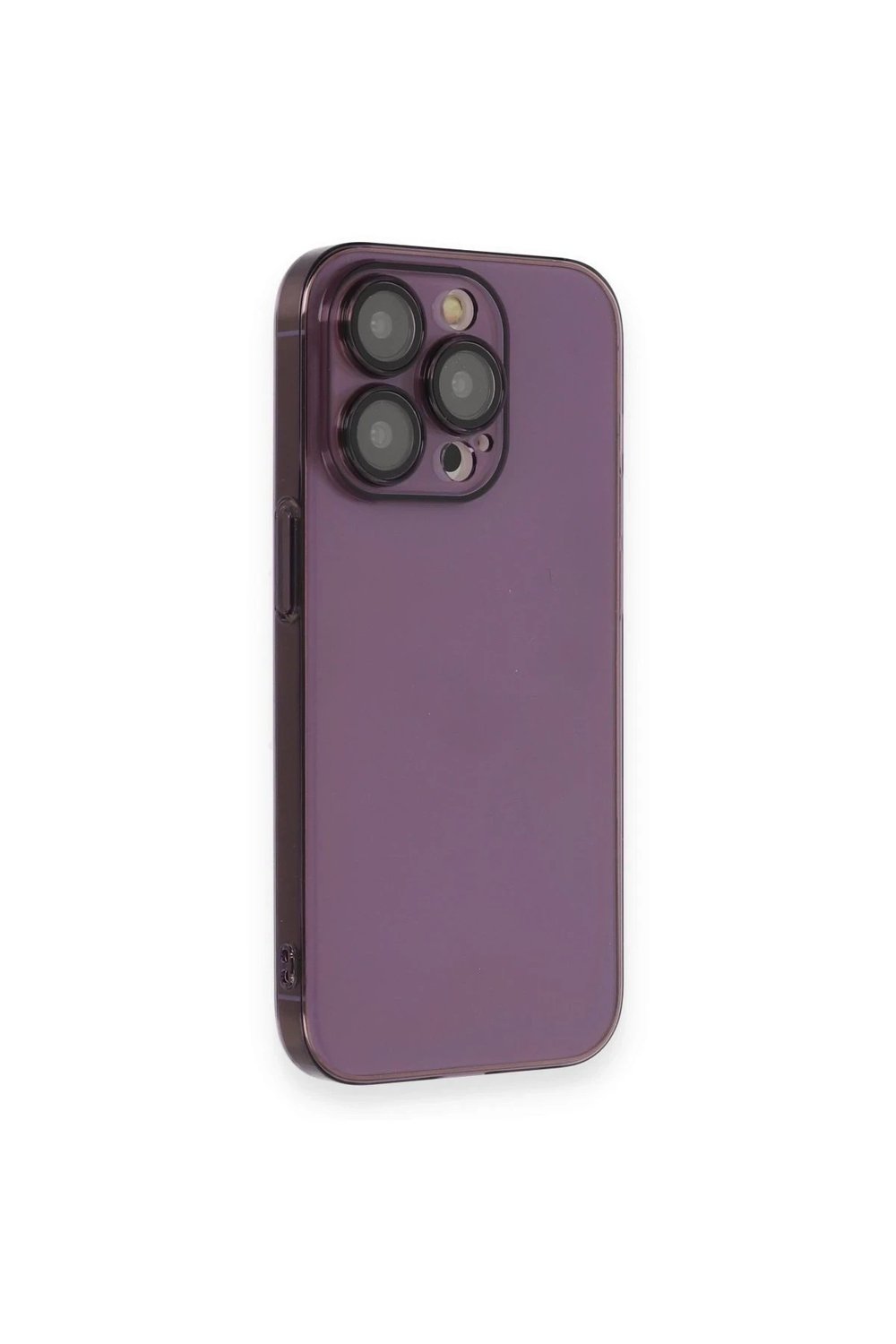 Mey İthalat®  iPhone 13 Pro Max Kılıf Armada Lensli Kapak - Derin Mor