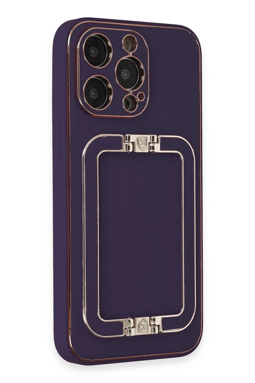 Mey İthalat®  iPhone 13 Pro Max Kılıf Coco Elit Kapak - Derin Mor
