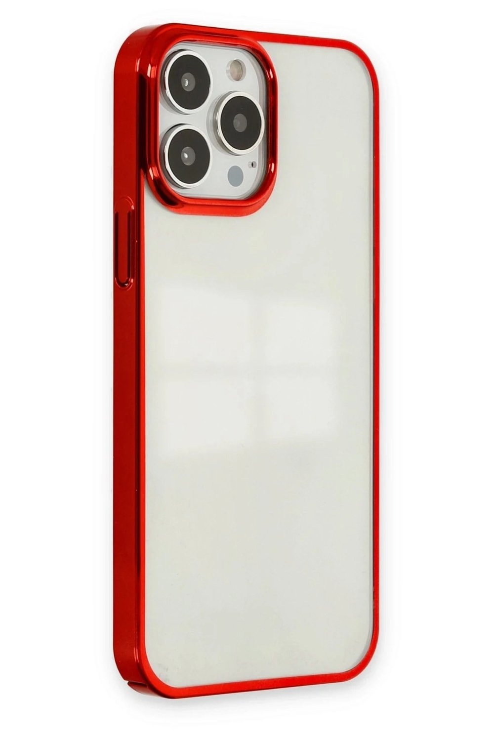 Mey İthalat®  iPhone 13 Pro Max Kılıf Element Silikon - Kırmızı