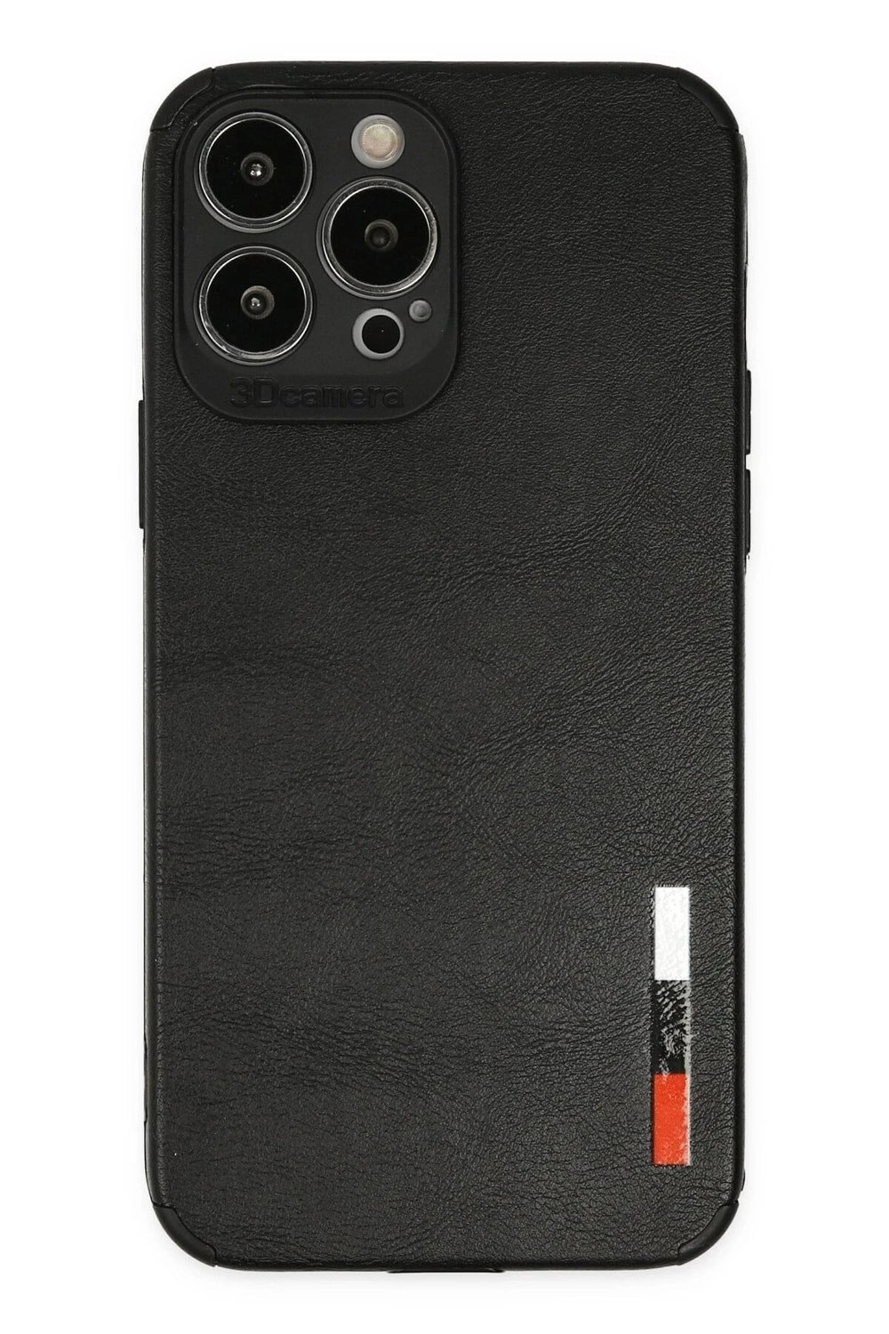 Mey İthalat®  iPhone 13 Pro Max Kılıf Loop Deri Silikon - Siyah