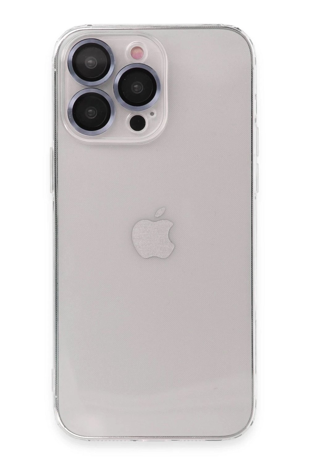 Mey İthalat®  iPhone 13 Pro Max Kılıf Luko Lens Silikon - Sierra Blue