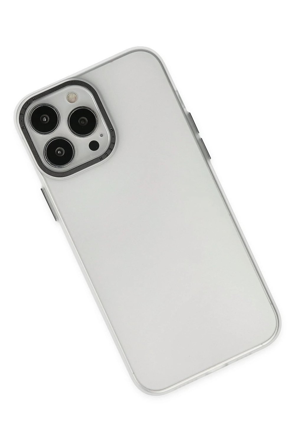 Mey İthalat®  iPhone 13 Pro Max Kılıf Modos Metal Kapak - Şeffaf