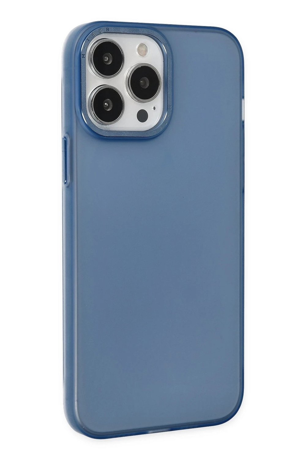 Mey İthalat®  iPhone 13 Pro Max Kılıf Modos Metal Kapak - Lacivert