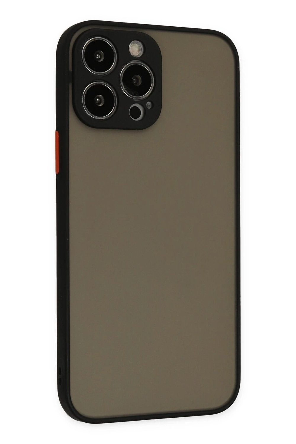Mey İthalat®  iPhone 13 Pro Max Kılıf Montreal Silikon Kapak - Siyah