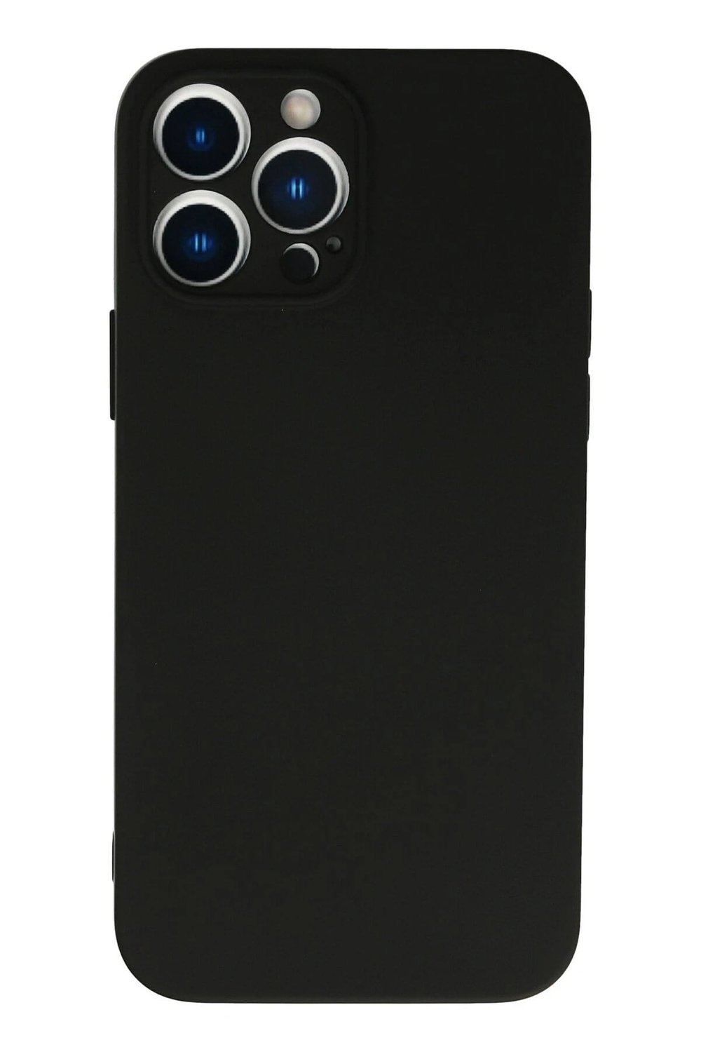 Mey İthalat®  iPhone 13 Pro Max Kılıf Nano içi Kadife Silikon - Siyah