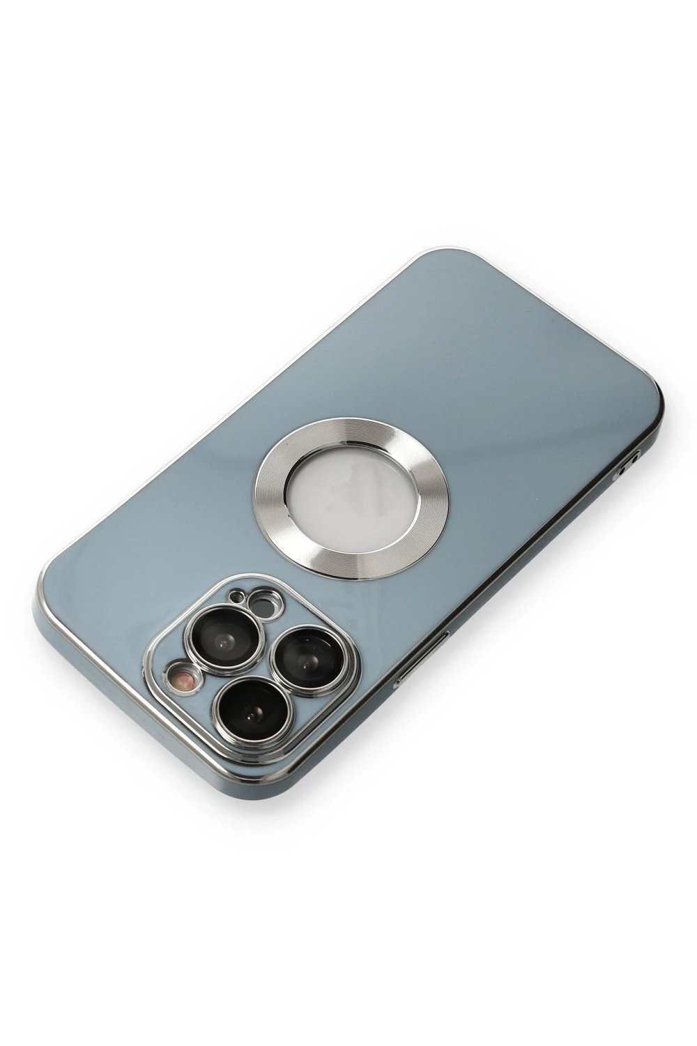 Mey İthalat®  iPhone 13 Pro Max Kılıf Store Silikon - Sierra Blue