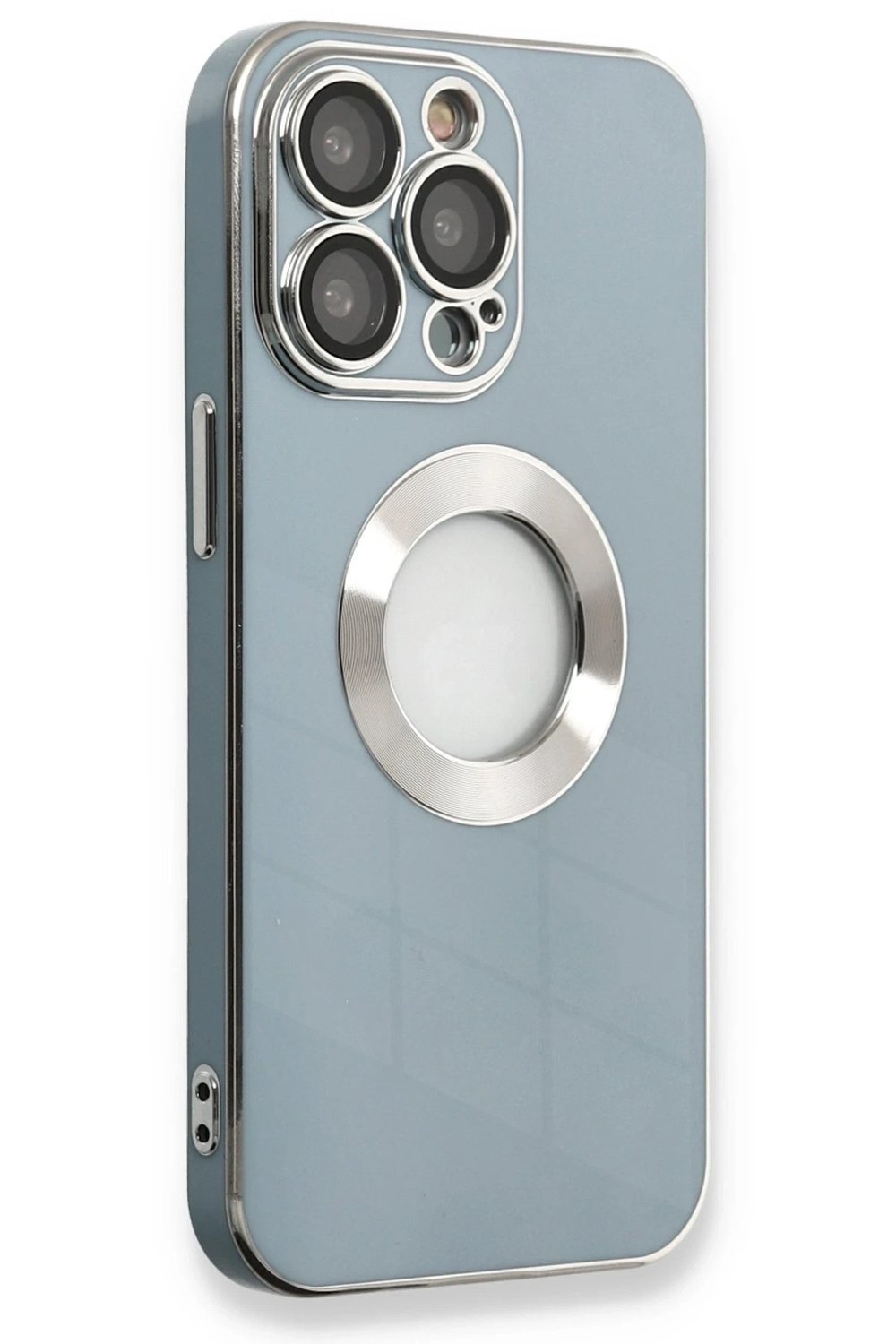 Mey İthalat®  iPhone 13 Pro Max Kılıf Store Silikon - Sierra Blue