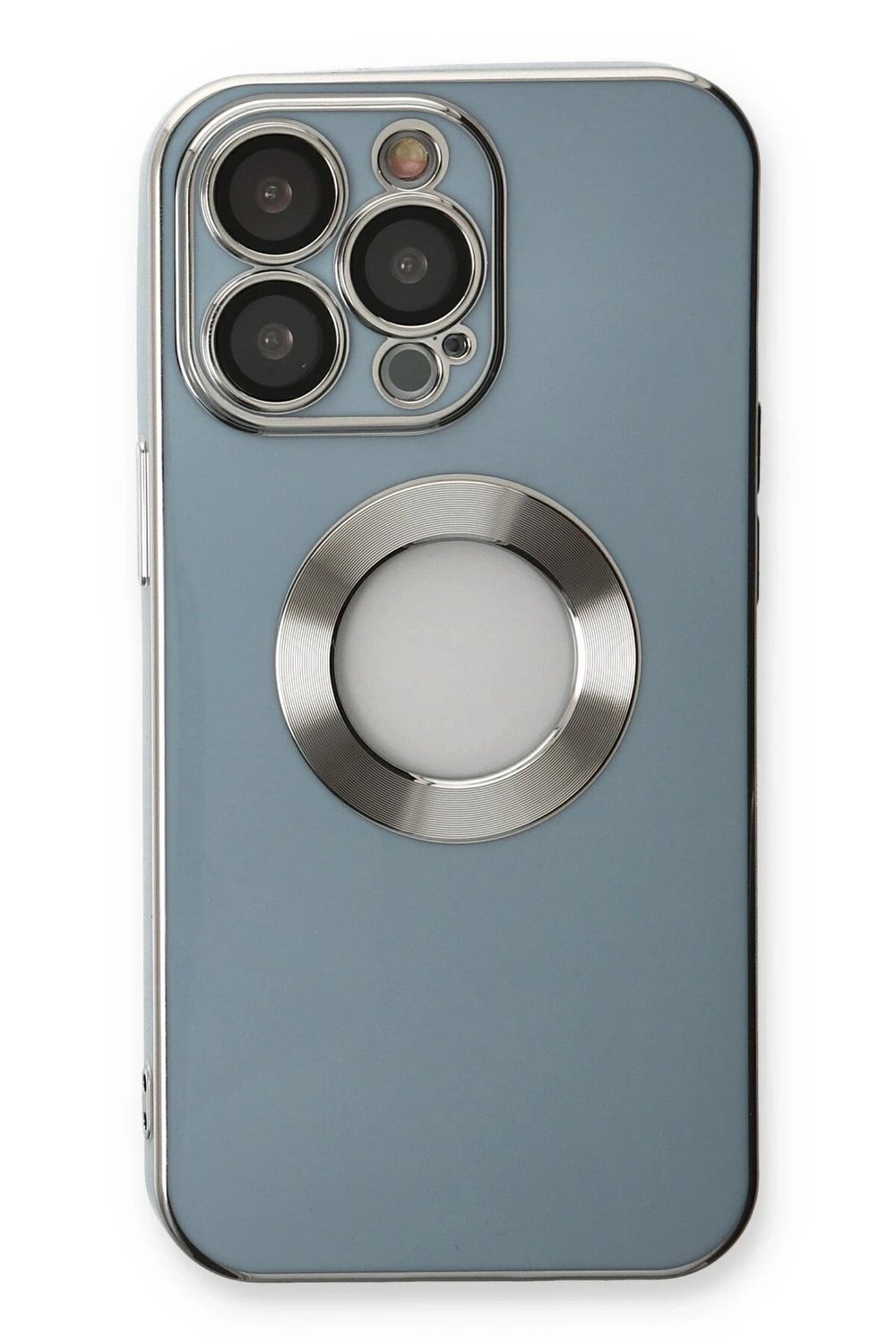 Mey İthalat®  iPhone 13 Pro Max Kılıf Store Silikon - Sierra Blue