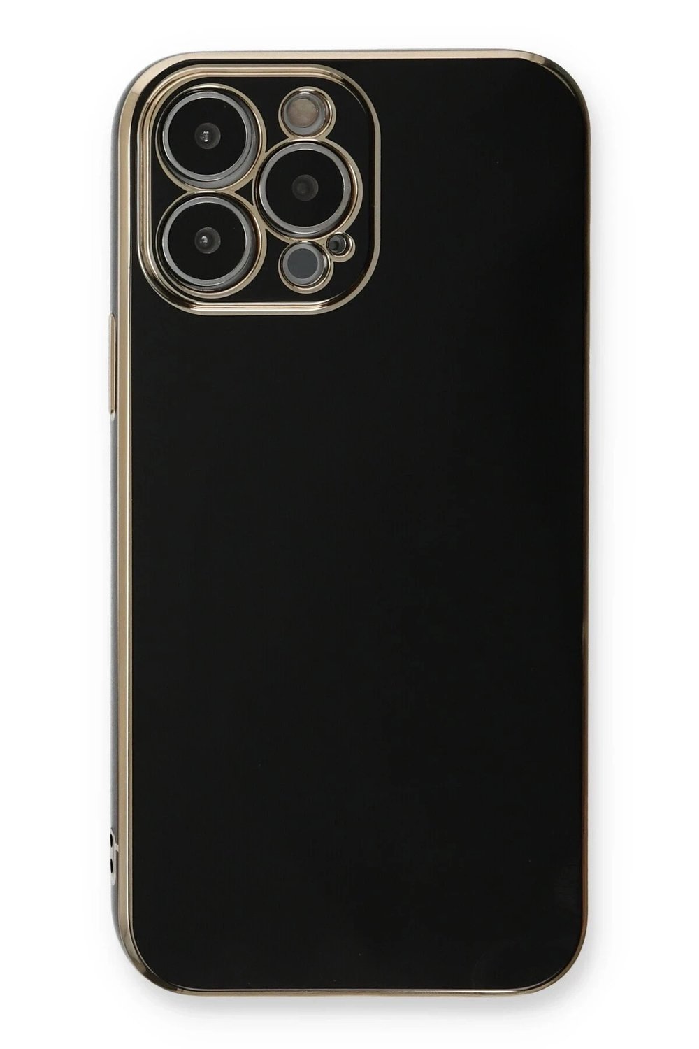 Mey İthalat®  iPhone 13 Pro Max Kılıf Volet Silikon - Siyah