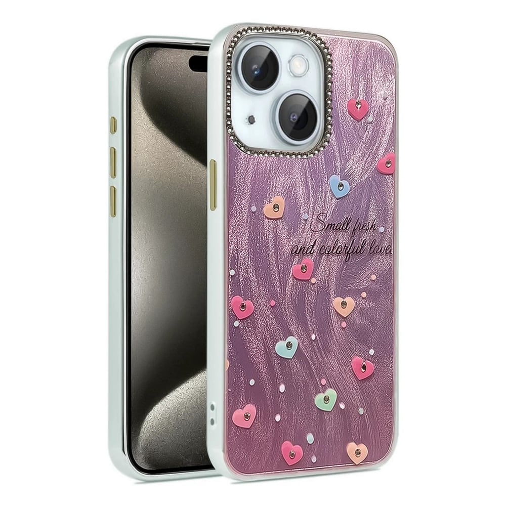 Mey İthalat®  iPhone 14 Kılıf Blade Aynalı Desenli Kapak - Desen 8