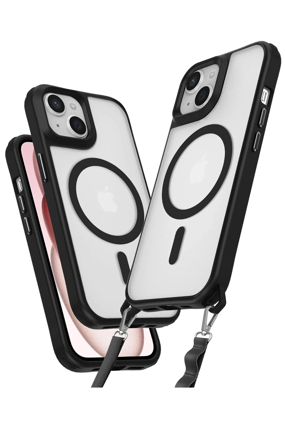 Mey İthalat®  iPhone 14 Kılıf Enka Magsafe Silikon Kılıf - Siyah