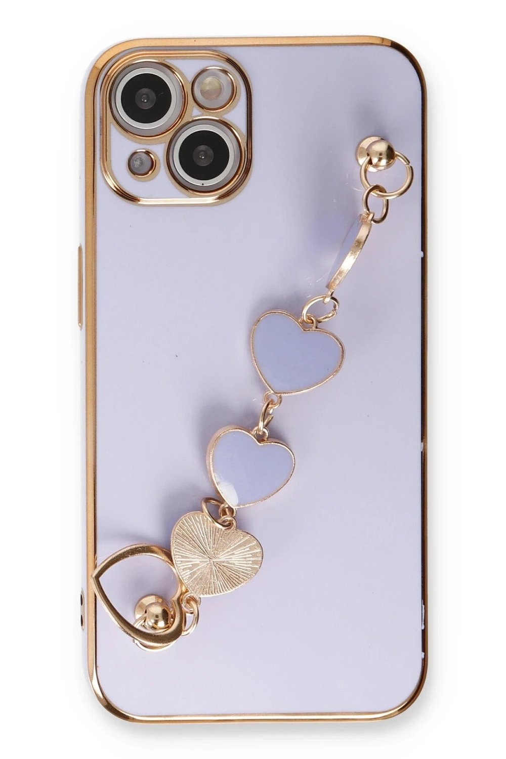 Mey İthalat®  iPhone 14 Kılıf Esila Silikon - Lila