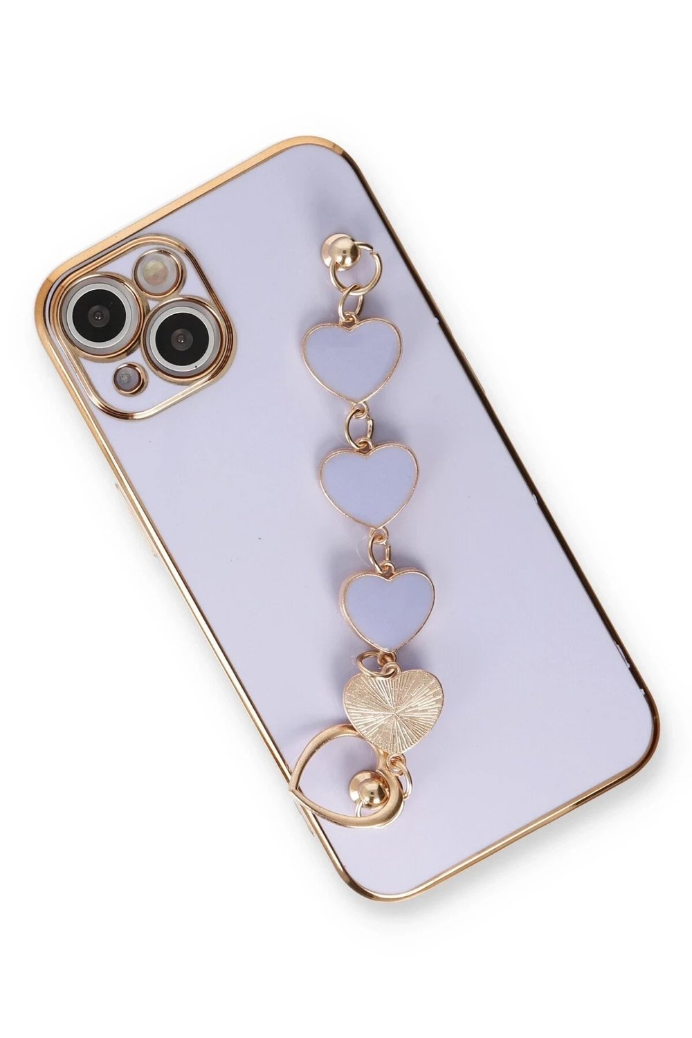 Mey İthalat®  iPhone 14 Kılıf Esila Silikon - Lila