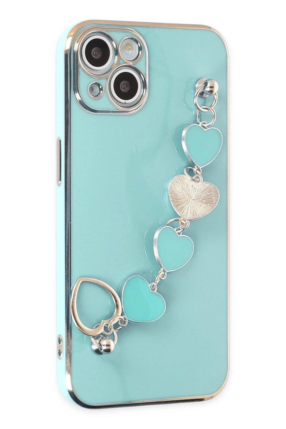 Mey İthalat®  iPhone 14 Kılıf Esila Silikon - Su Yeşili