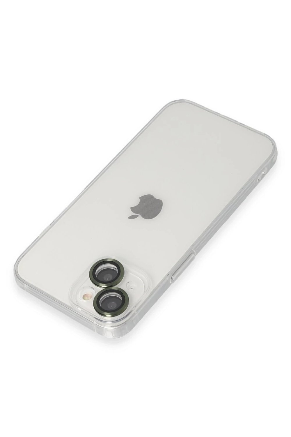 Mey İthalat®  iPhone 14 Kılıf Luko Lens Silikon - Yeşil