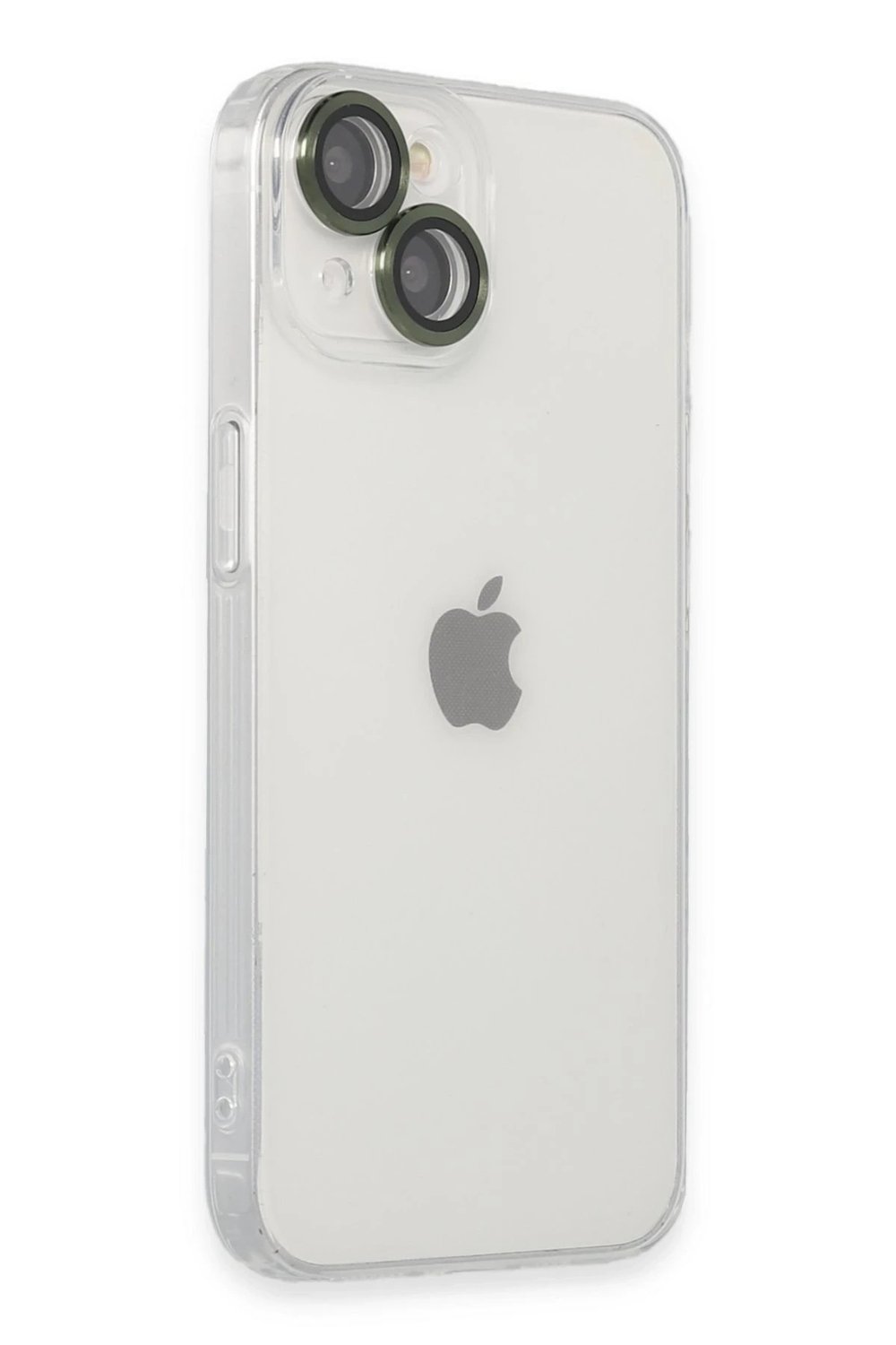 Mey İthalat®  iPhone 14 Kılıf Luko Lens Silikon - Yeşil